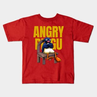 Angry Penguin Meme Kids T-Shirt